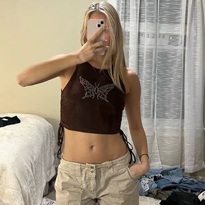Butterfly halter top